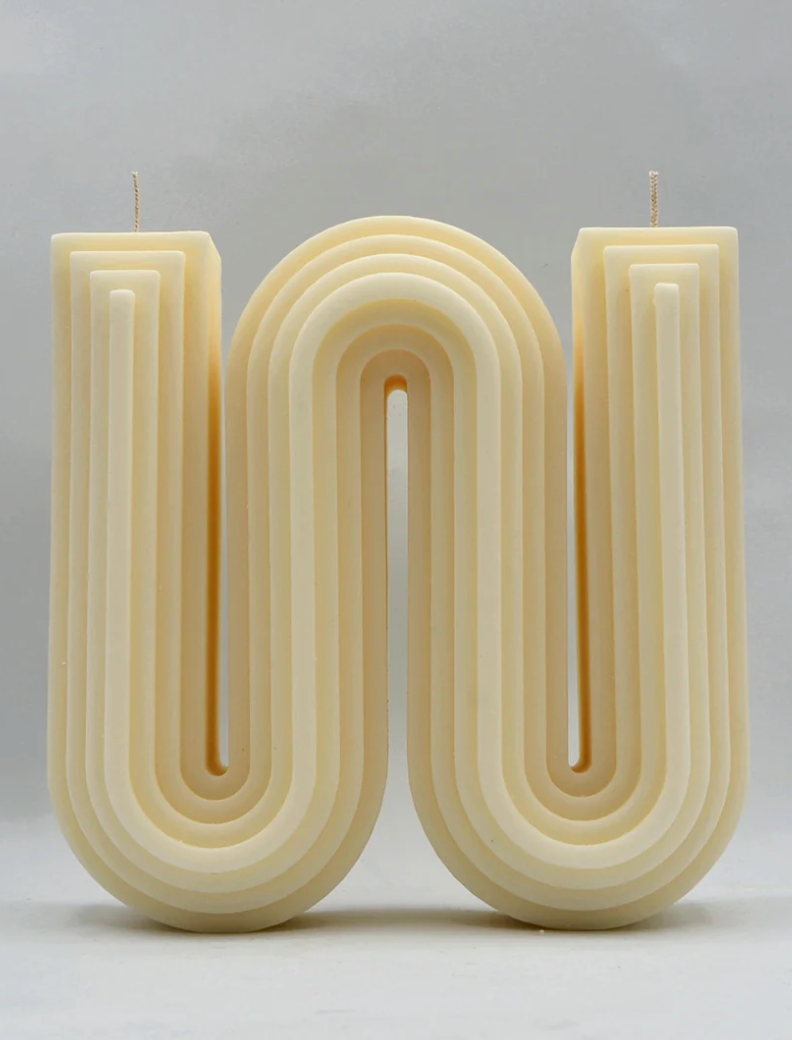 Broadway Candle W in White