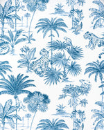 Tropical Toile Long PJ Set in Cloud