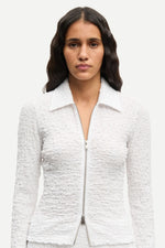 Sadaisy Zip Blouse in White