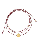 Hercules Burgundy Leather Cord Necklace