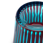 Prism Ice Bucket and Tongs in Bordeaux