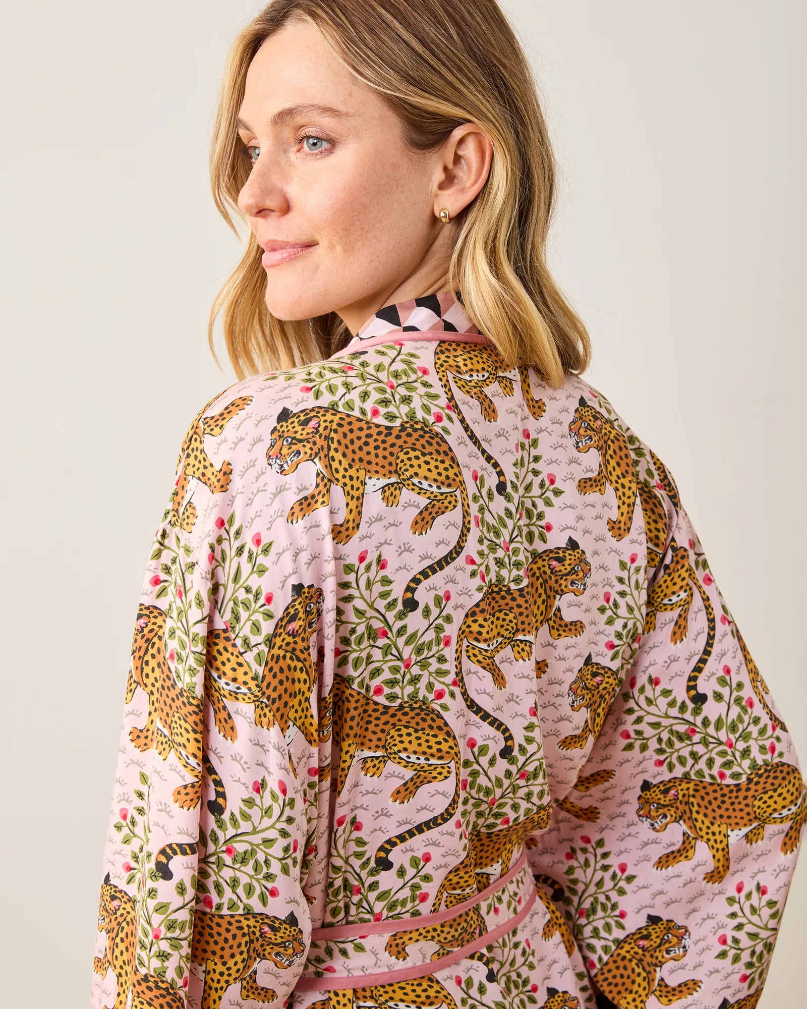 Bagheera- Satin Robe- Blush