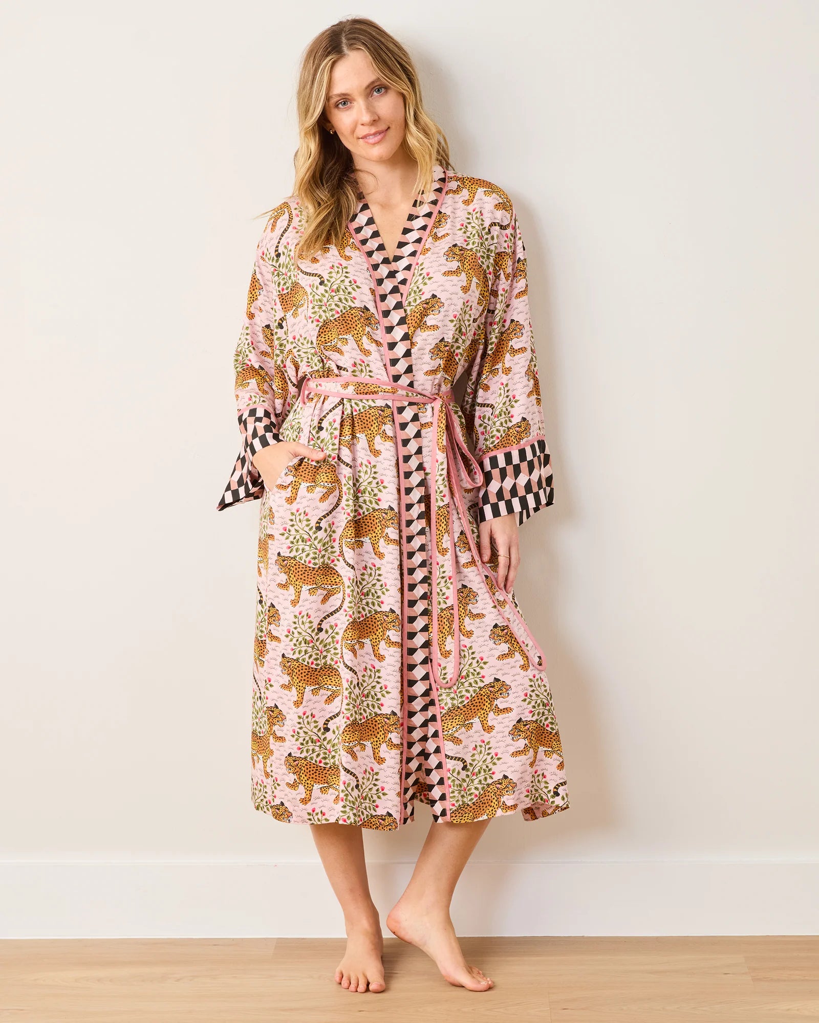 Bagheera- Satin Robe- Blush