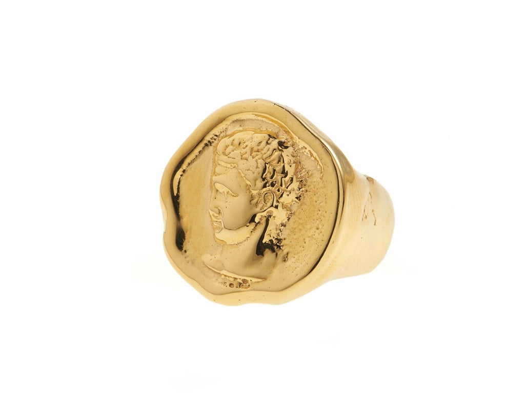Hermis Signet Ring- Gold