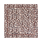 “Spot Chic” Silk Bandana Scarf- Leopard- Blush Leopard