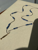 Sardine 14k Gold on Light Grey Silk Cord with
