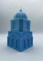 Le' Dome Candle in Blue Gradient