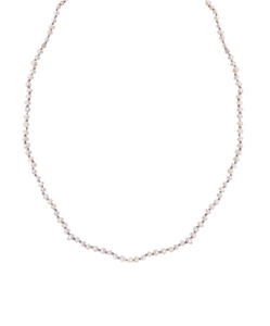 Wizard of Pearls Knotted Necklace - Lilac