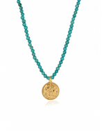 Athéna Turquoise Howlite Necklace