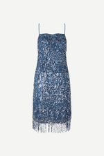 Astella Dress in Midi Blue