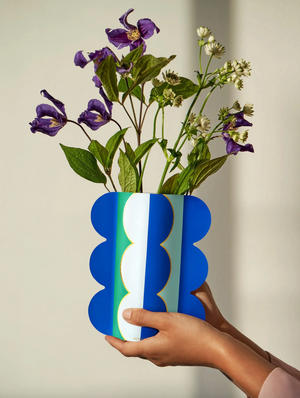 Riviera Wave Paper Vase