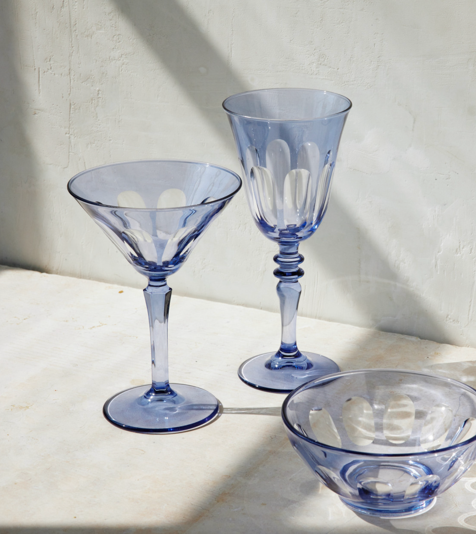 Rialto Martini Glass in Thistle