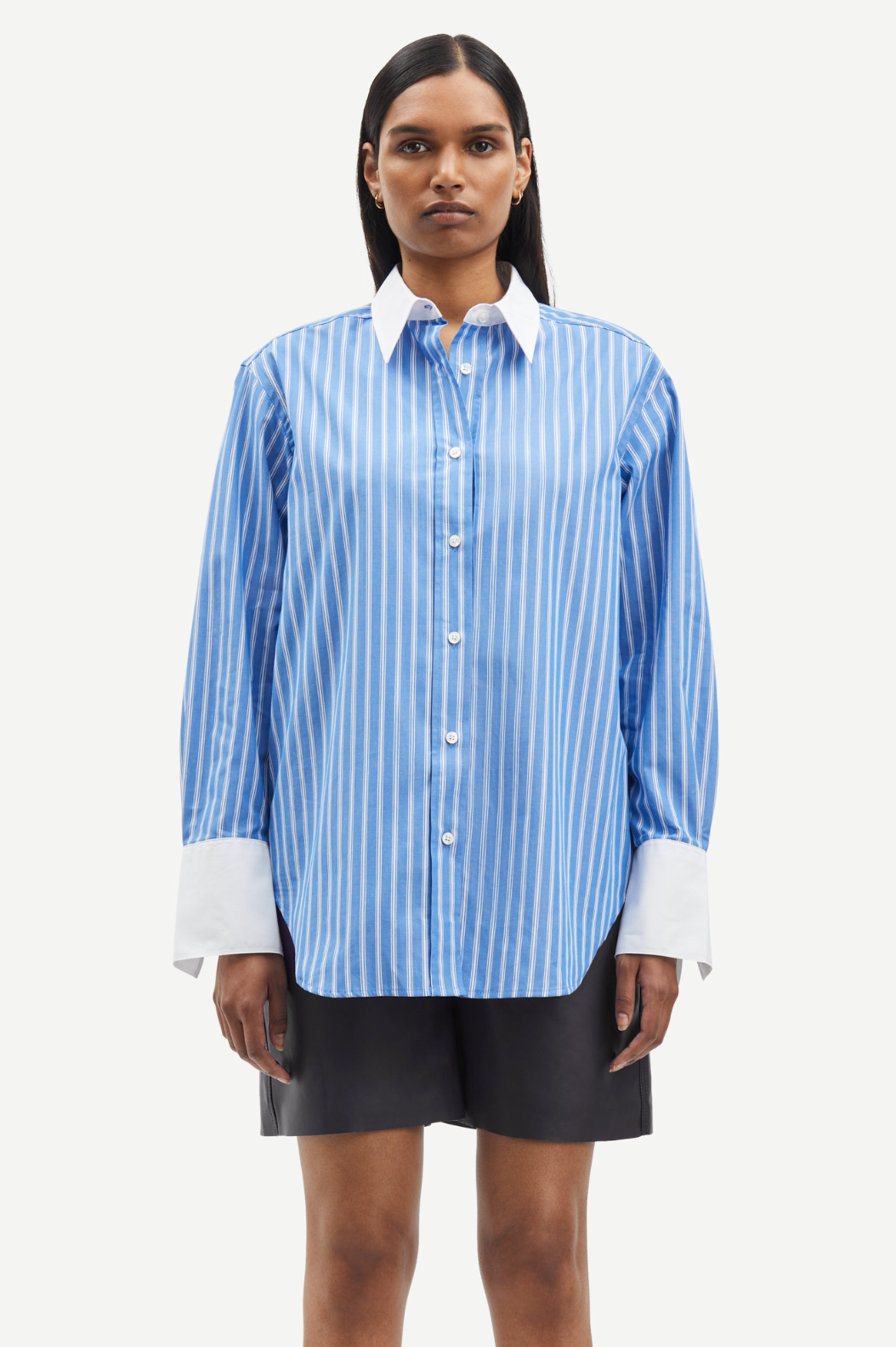 Salovas Shirt in Blue Stripe