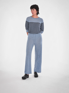 Lora Pant in Blue Melange