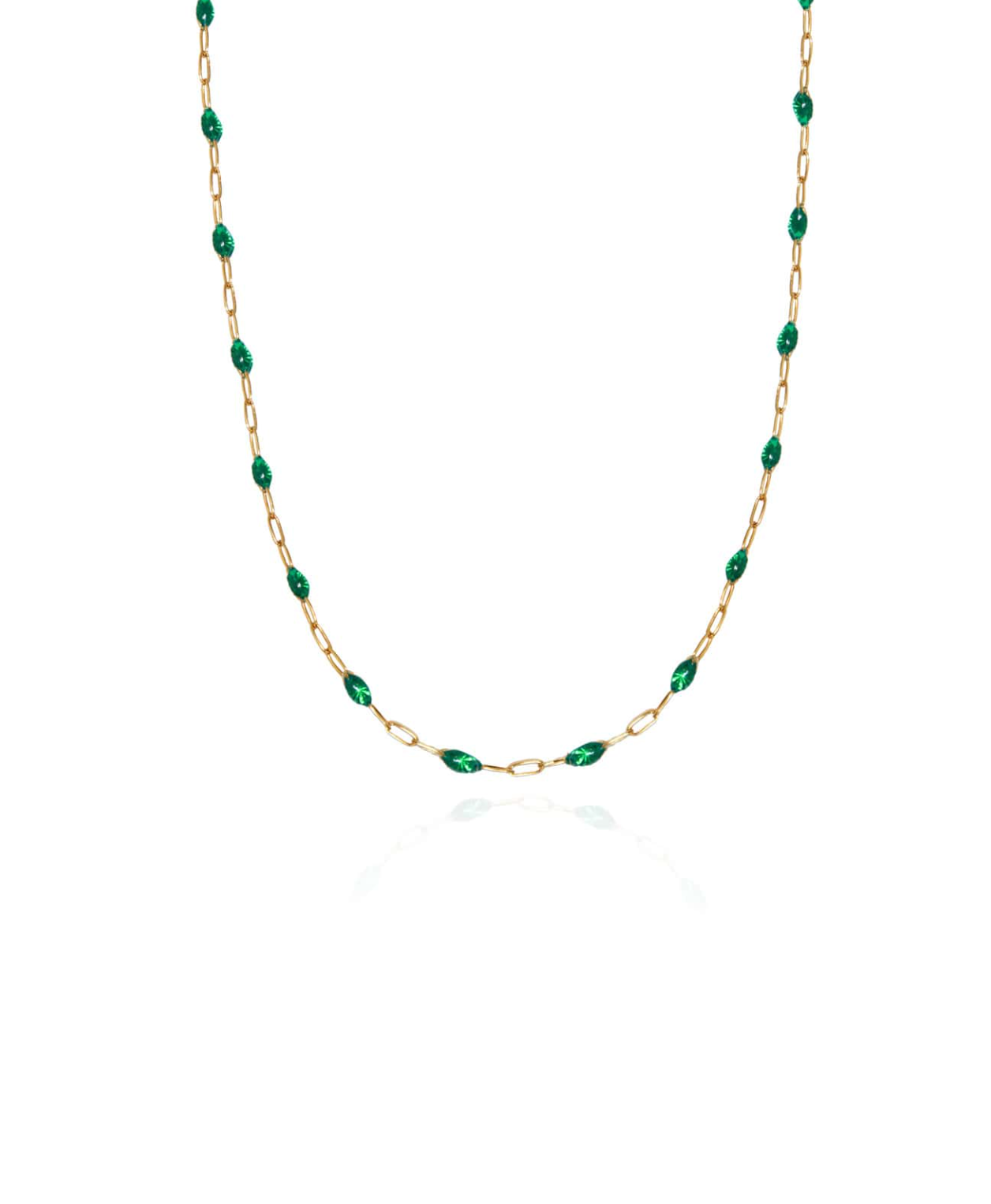 Arabian Emerald Enamel Chain