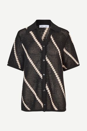 Saisha Shirt in Black Stripe