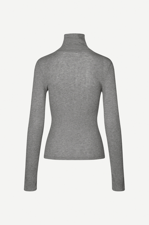 Sasonnet LS T-Neck  in Mid Grey Mel