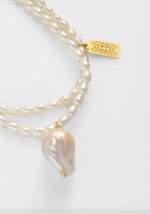 Galini Baroque Pearl Necklace