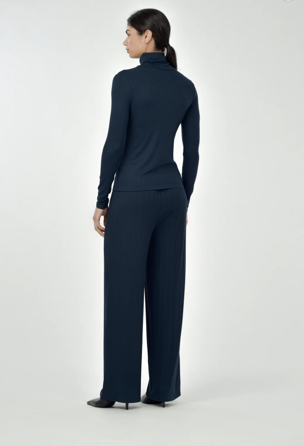 Cynthia Turtleneck in Midnight Blue