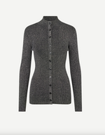 Saleonore Lurex Cardigan in Black