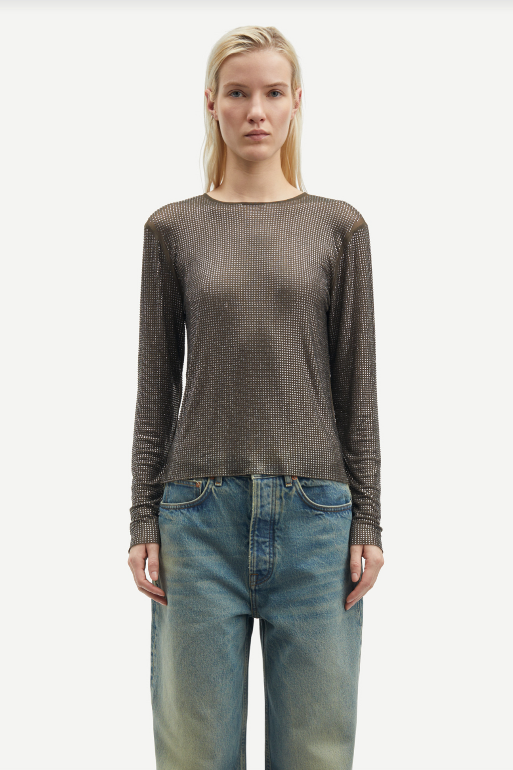 Samagda Top in Black Olive