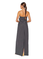 Kaia Polka Dot Tie Front Gown