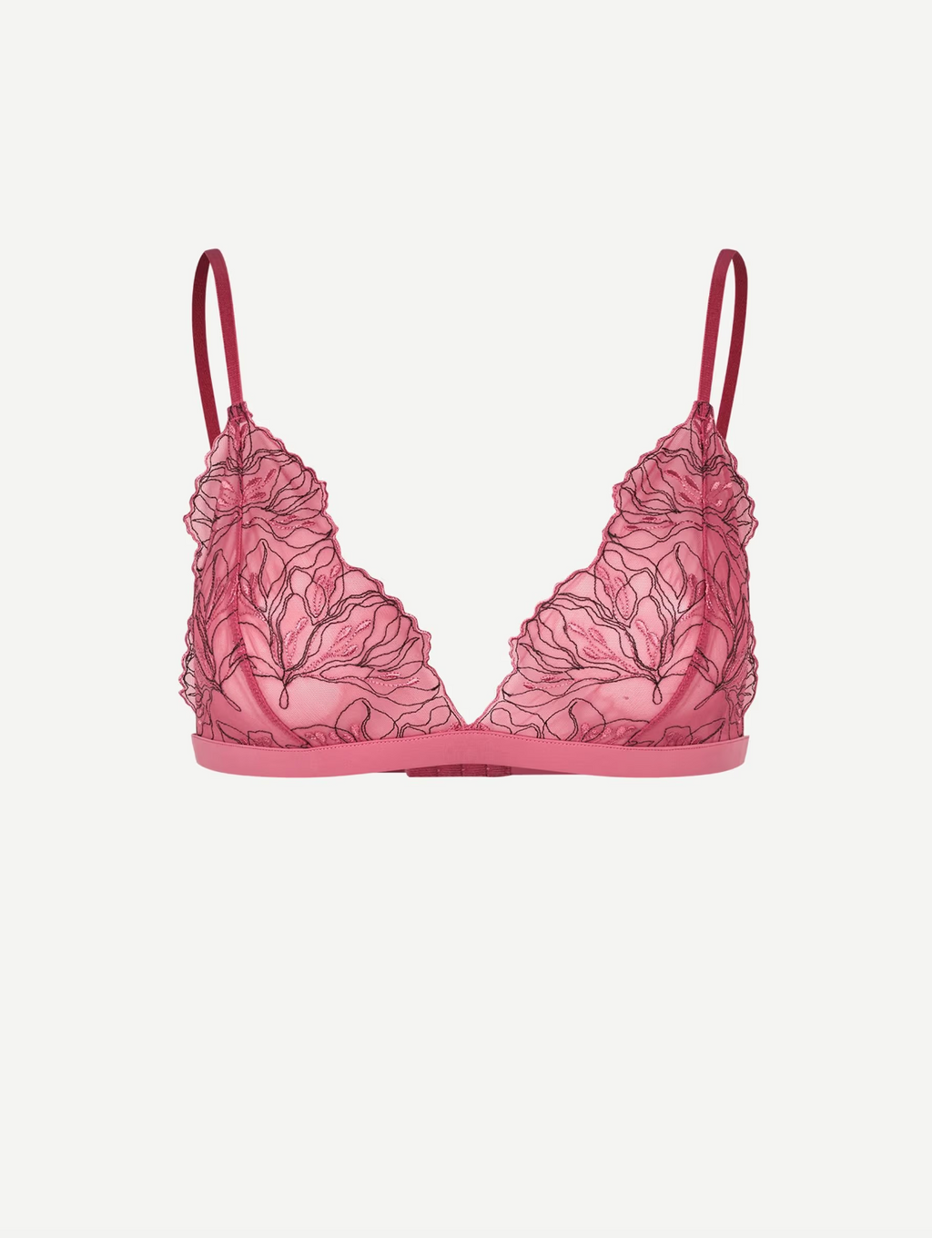 Saaudry Bra in Rose Wine Lace