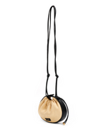 Ilione Mini Circular Raffia Shoulder Bag