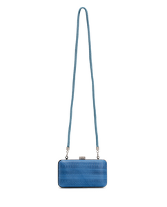 Myrti Small Embossed Leather Clutch