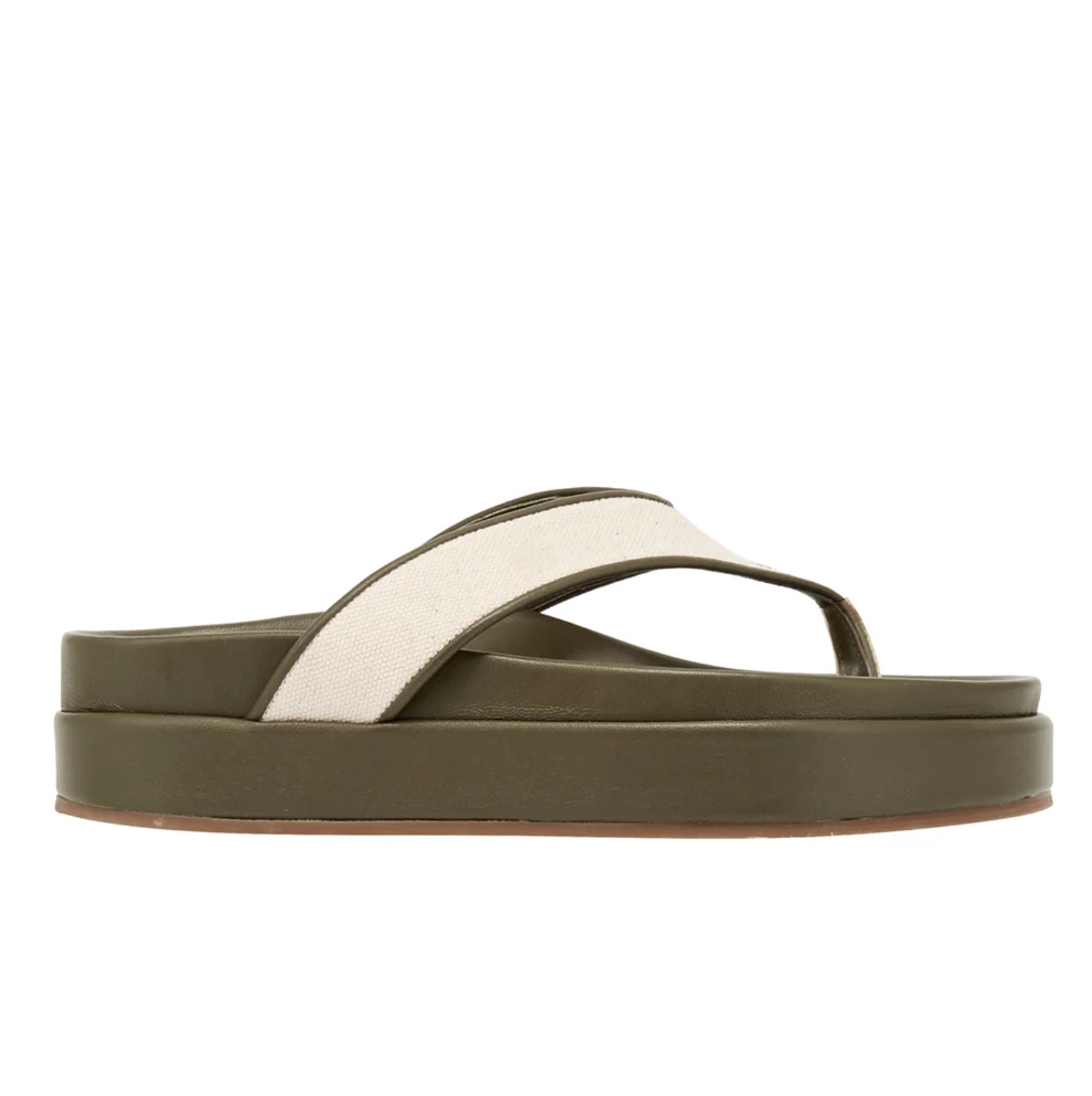 Charys 2flatform in Khaki/ Natural
