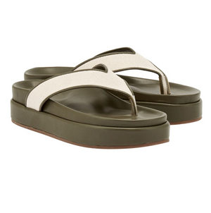 Charys 2flatform in Khaki/ Natural