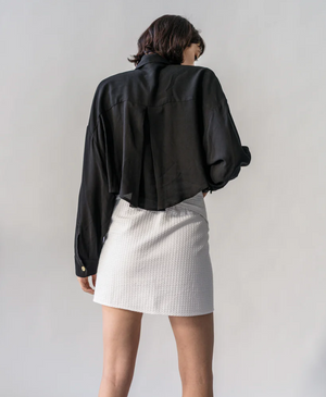 Sketch Sarong Skirt in Dark Cream