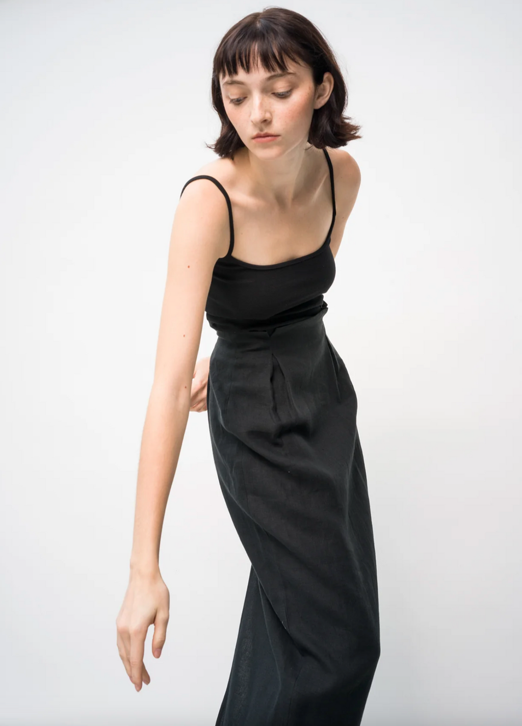 Paperbag Skirt in Black