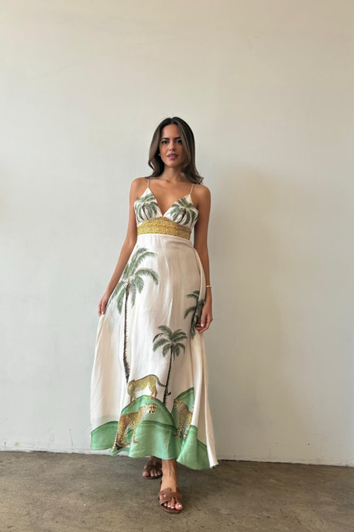 Star Dress- Cheetah Palm