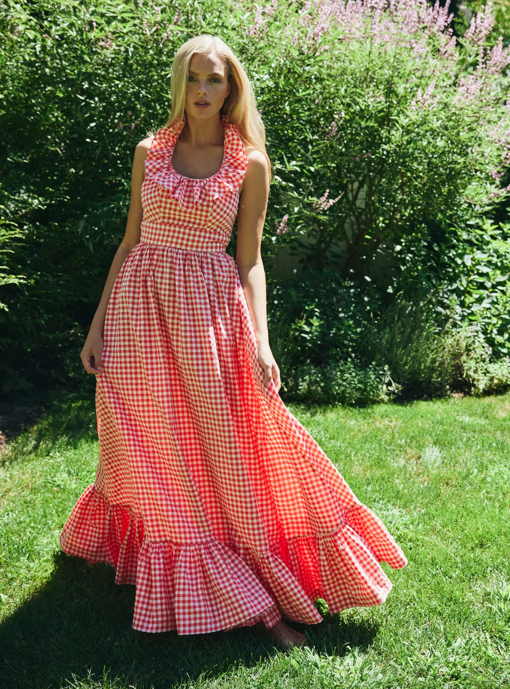Margot Dress is Red Gingham