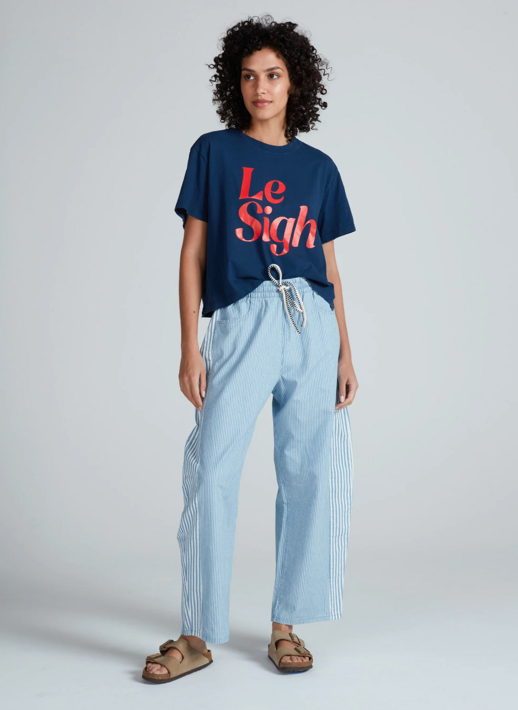 Cancun Pant in Blue Stripe