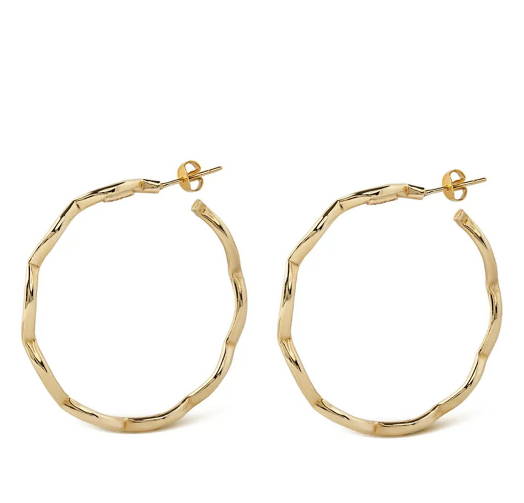 14k Gold Big Round Hoops