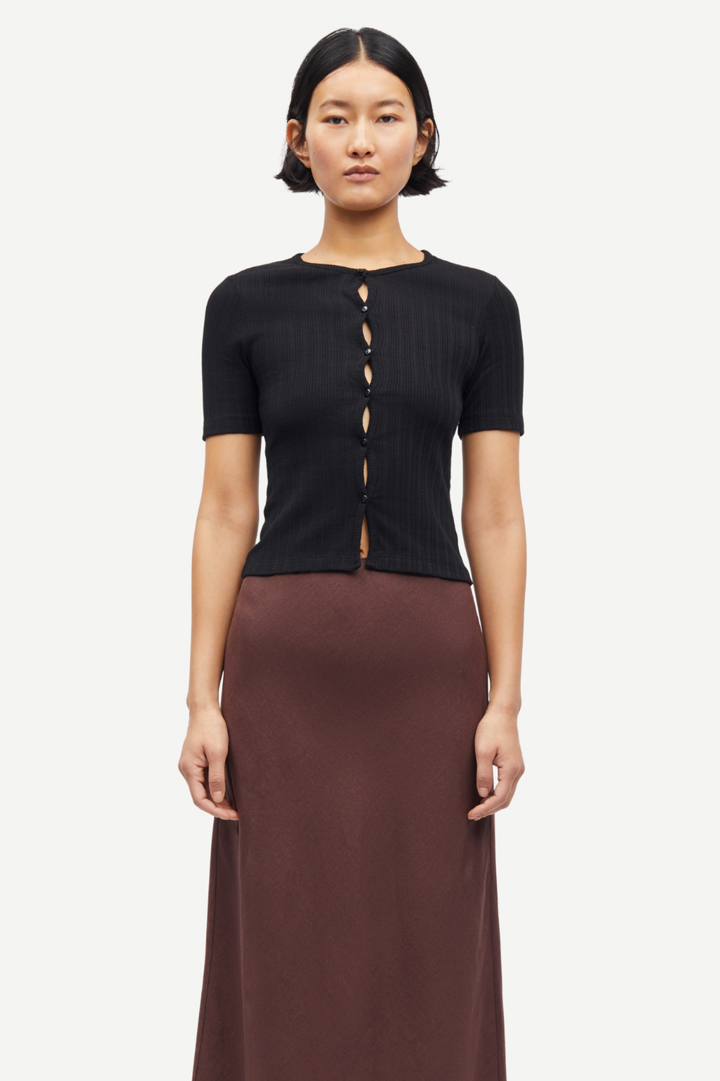 Sajuni SS Cardigan in Black