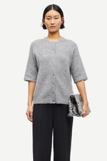 Saanoura SS Cardigan in Grey Mel