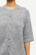 Saanoura SS Cardigan in Grey Mel