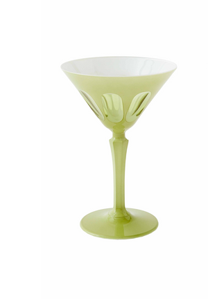 Rialto Martini Glass in Pale Sage