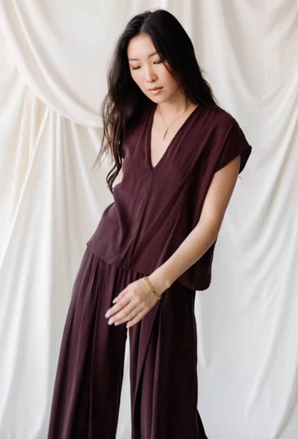 Box Top in Merlot