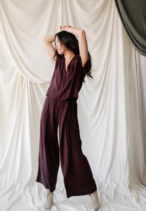 Getaway Pant in Merlot