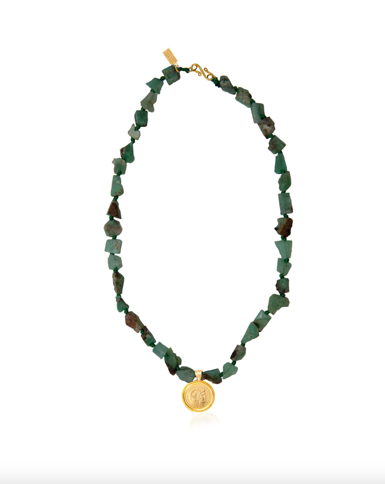 Apple Green Pebble Hercules Necklace