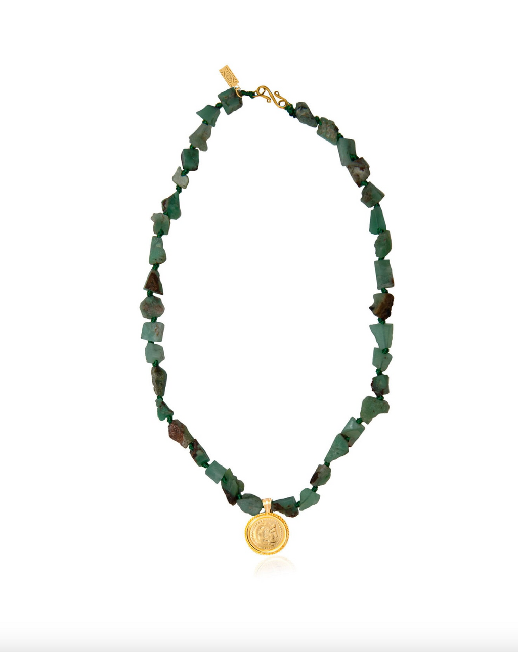 Apple Green Pebble Hercules Necklace