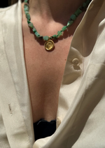 Apple Green Pebble Hercules Necklace