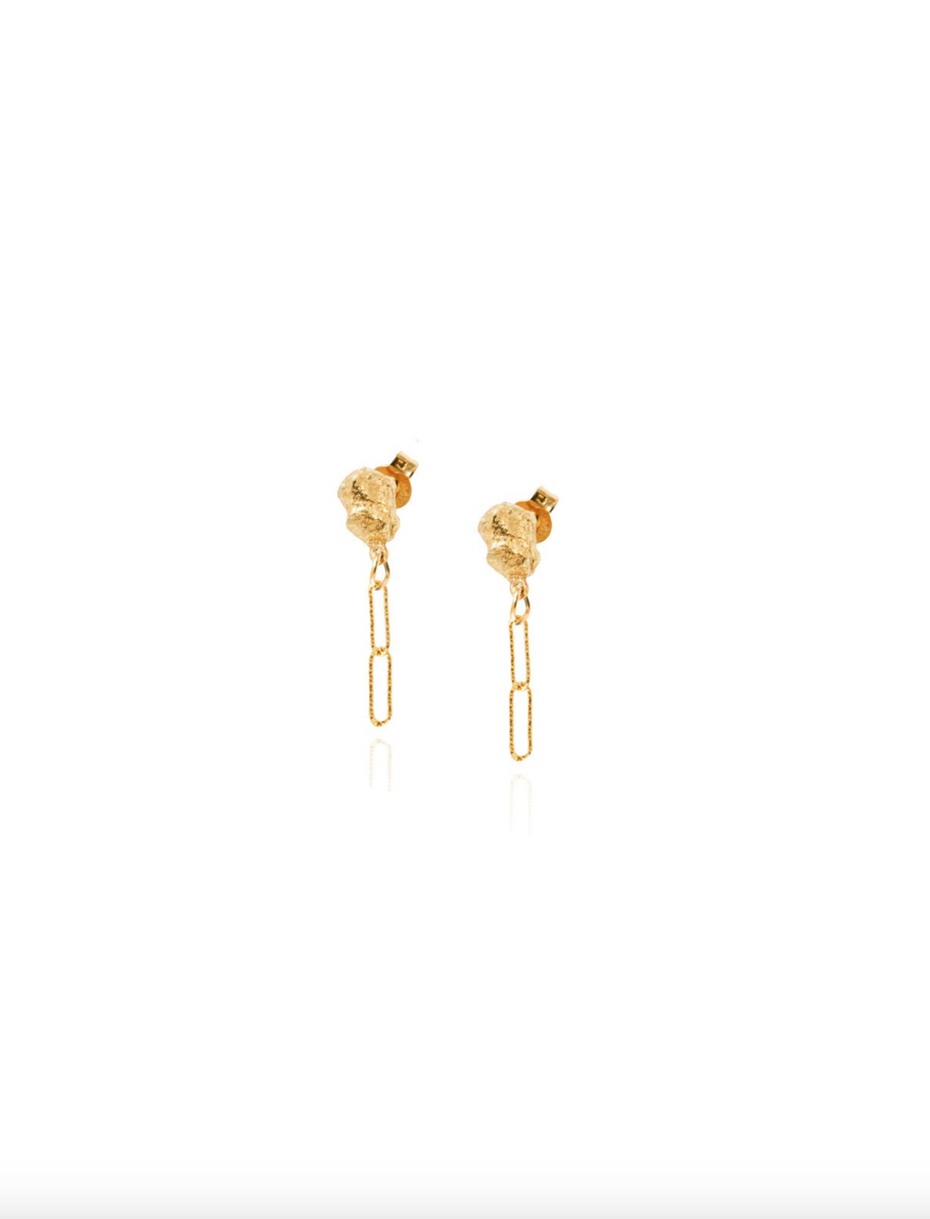 Chain Nugget Earrings