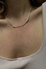 Moon Stone Pearl Necklace