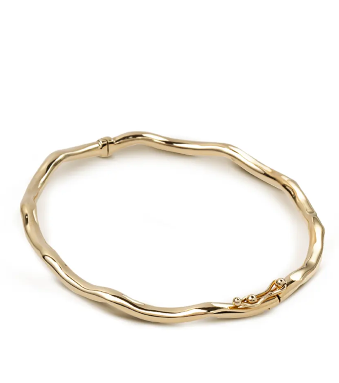 14K gold Light Curved Bracelet