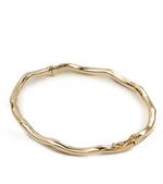 14K gold Light Curved Bracelet